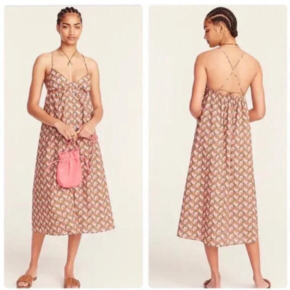 J. Crew Collection Triangle Sundress in Ratti Prism Floral Dress Women's Size S - Picture 15 of 15